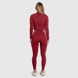 Fitness súprava Iron Aesthetics Define, bordová · záber 4