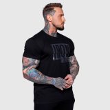 Pánske tričko Iron Aesthetics Slash, čierne · záber 5