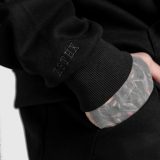 Oversized mikina Iron Aesthetics ASTHX, čierna · záber 5
