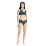 Icebreaker Merino Sprite Racerback Bra - Veľkosť: XS | Farba: Zelená · záber 5