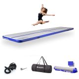 Airtrack inSPORTline Airstunt 500x100x10 cm bielo-modrý s elektrickou pumpou · záber 1