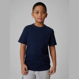 T-shirt regular hladký chlapčenský - tmavomodrý · záber 1