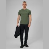 Pánske regular rýchloschnúce tréningové tričko - khaki · záber 6
