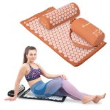 Akupresúrna podložka a vankúš inSPORTline Alavea II - Farba: Mocha mousse · záber 1