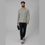Rýchloschnúci bežecký longsleeve pánsky - sivý · záber 2