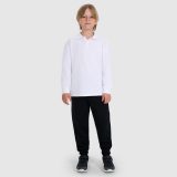 Chlapčenské polo longsleeve regular - biela · záber 2