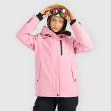 Dámska snowboardová bunda membrána 15000 - ružová · záber 1