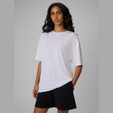 T-shirt loose hladký dámsky - biely · záber 1