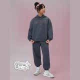Tepláky joggery dievčenské - sivé · záber 1