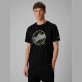 T-shirt regular s potlačou pánsky - čierny · záber 1