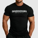 Pánske fitness tričko Iron Aesthetics Unbroken, čierne · záber 2