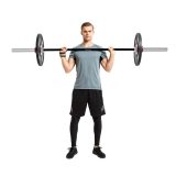 Vzpieračská tyč s ložiskami inSPORTline OLYMPIC OB-86 WTBH4 201cm/50mm • 15kg • do 225 kg • bez objímok · záber 2